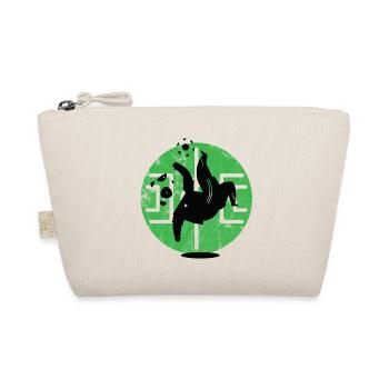 Fussball Panda - Bio-Täschchen - Natur - Vorne