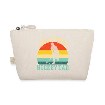 Hockey Dad - I am Proud Hockey Dad - Organic Pouch - nature - Front