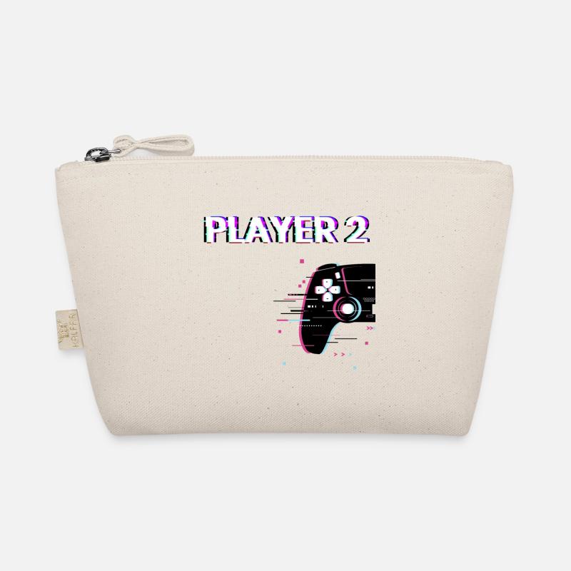 Player2 - Couple Gaming Partner T-Shirt Organic Pouch