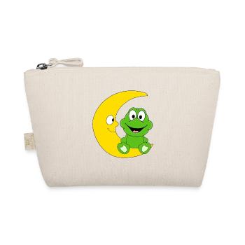 FROSCH - MOND - TIER - KIND - BABY - Bio-Täschchen - Natur - Vorne