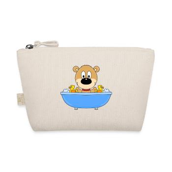 BADEWANNE - TEDDY - BÄR - TEDDYBÄR - Bio-Täschchen - Natur - Vorne