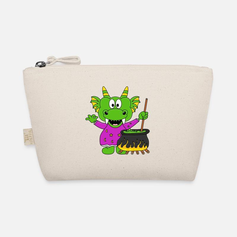 DRACHE - HALLOWEEN - KOCH - KOCHEN - Bio-Täschchen - Natur