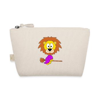 LÖWE - HALLOWEEN - HEXE - TIER - KIND - BABY - Bio-Täschchen - Natur - Vorne