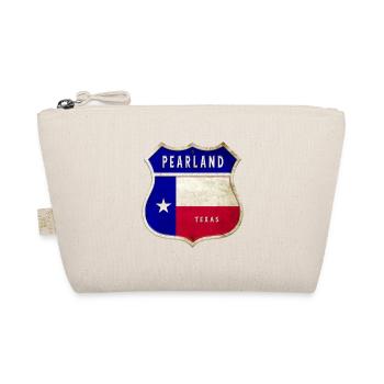 Pearland Texas Wappen Flaggen Design - Bio-Täschchen - Natur - Vorne