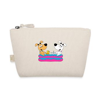 HUNDE - POOL - PLANSCHBECKEN - HUND - TIER - Bio-Täschchen - Natur - Vorne