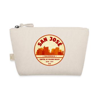 San Jose Retro Stadtbadge Kalifornien - Bio-Täschchen - Natur - Vorne