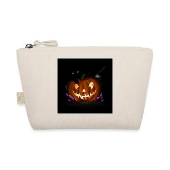Carved Halloween Pumpkin - Organic Pouch - nature - Front