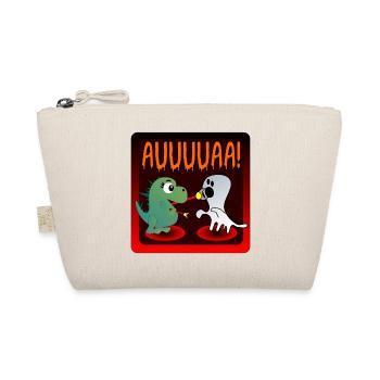 HALLOWEEN DINOSAURIER GEISTER - Bio-Täschchen - Natur - Vorne
