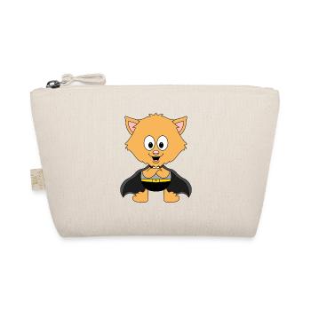 KATZE - KATER - SUPERHELD - TIER - KIND - BABY - Bio-Täschchen - Natur - Vorne