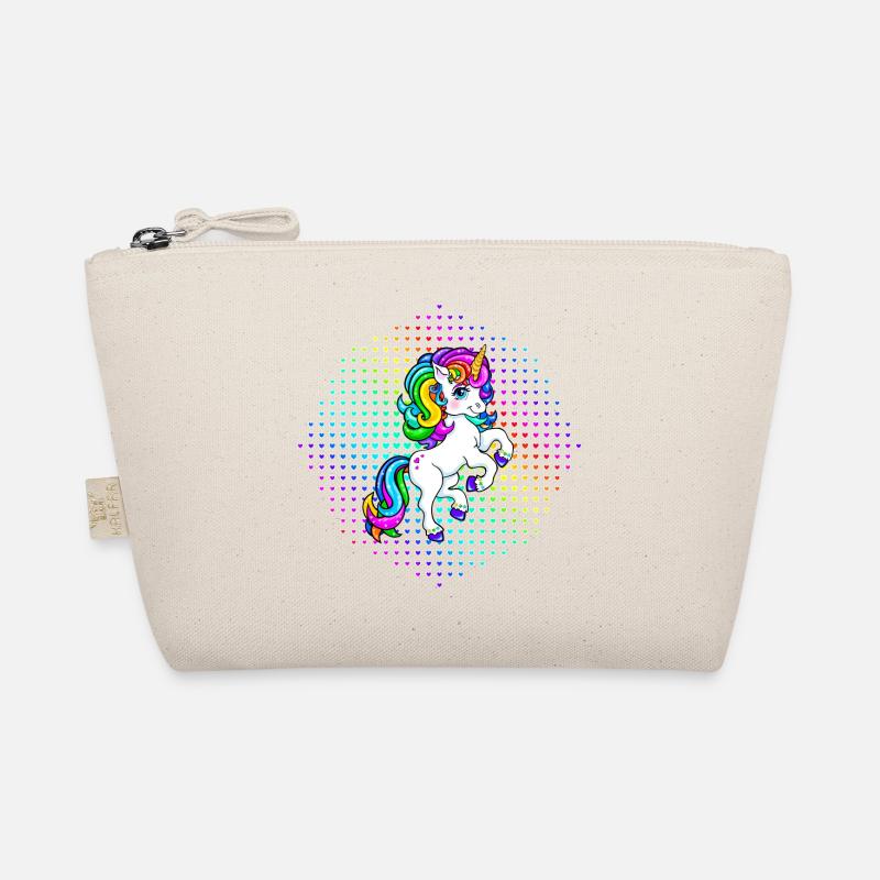 buntes Einhorn Unicorn Mädchen Bio-Täschchen