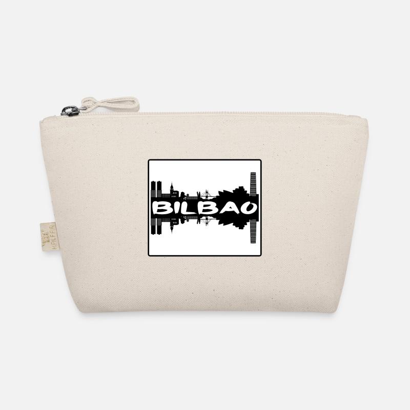 Bilbao Espagne Skyline Silhouette Souvenir de Voyage Trousse biologique