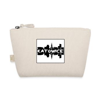 Katowice Poland Skyline Silhouette Travel Souvenir - Organic Pouch - nature - Front