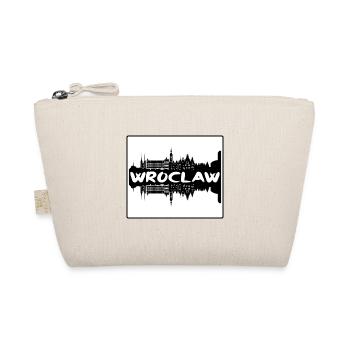 Wroclaw Poland Skyline Silhouette Travel Souvenir - Organic Pouch - nature - Front
