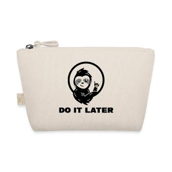 chilling sloth lazy statement jungle mammal - Organic Pouch - nature - Front