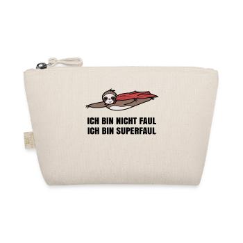 Mammal Humorous Zoo Sloth Statement Lazy - Organic Pouch - nature - Front