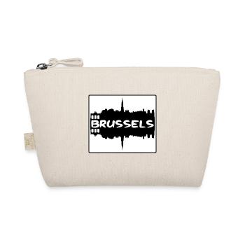 Bruxelles Belgique Skyline Silhouette Travel Souveni - Trousse biologique - nature - Devant