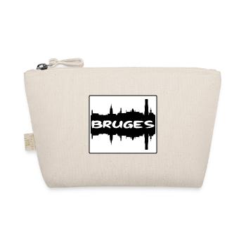 Bruges Belgique Skyline Silhouette Souvenir de voyage - Trousse biologique - nature - Devant