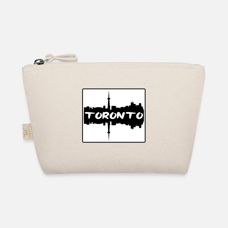 Toronto Kanada Skyline Silhouette Reisesouvenir Bio-Täschchen