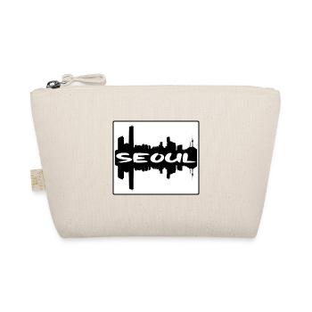 Seoul South Korea Skyline Silhouette Travel Souven - Organic Pouch - nature - Front