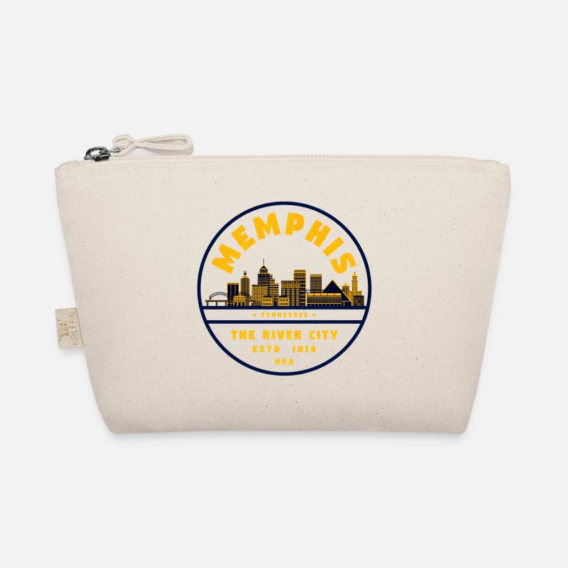 Memphis River City Skyline 1819 - Bio-Täschchen - Natur