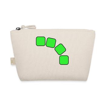 Grüne Quadrate Sequenz - Bio-Täschchen - Natur - Vorne