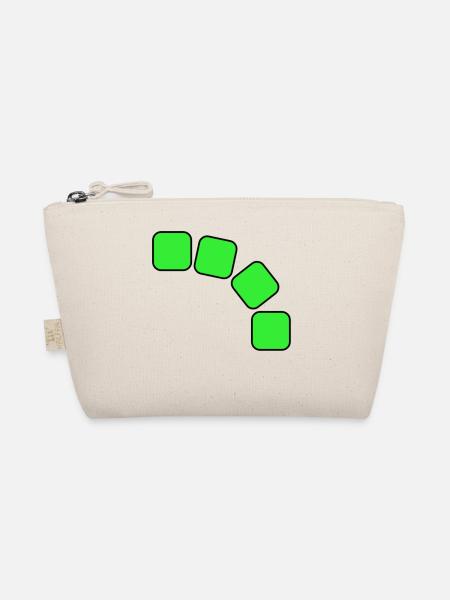 Grüne Quadrate Sequenz - Bio-Täschchen - Natur