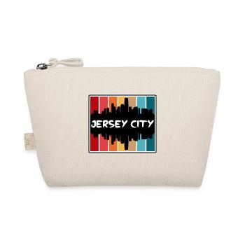 Jersey City New Jersey Usa Skyline Silhouette Trav - Organic Pouch - nature - Front