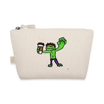 zombie drink coffee - Organic Pouch - nature - Front