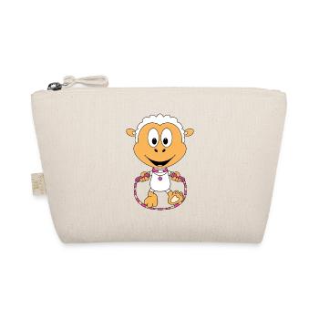 SCHAF - SPRINGSEIL - TIER - KIND - BABY - Bio-Täschchen - Natur - Vorne