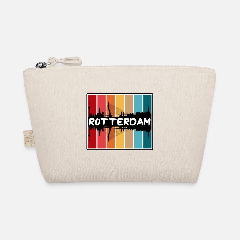 Rotterdam Pays-Bas Skyline Silhouette Voyage So Trousse biologique