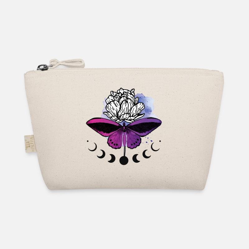 Phases de lune Papillon - violet, rose, papillon, fleur Trousse biologique