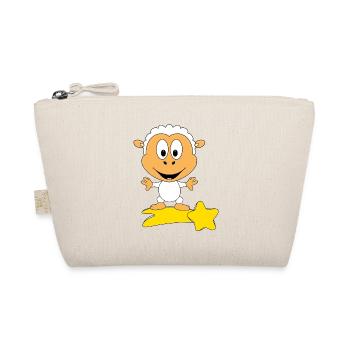 SCHAF - STERNSCHNUPPE - TIER - KIND - BABY - Bio-Täschchen - Natur - Vorne