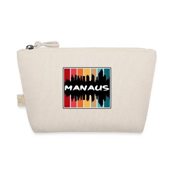 Manaus Brasilien Skyline Silhouette Reise Souvenir - Bio-Täschchen - Natur - Vorne