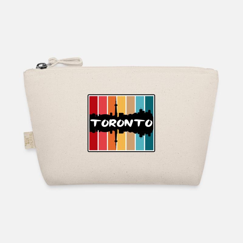 Toronto Kanada Skyline Silhouette Reisesouvenir Bio-Täschchen