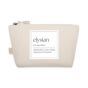 Elysian Elegance Typografie - Bio-Täschchen - Natur - Vorne