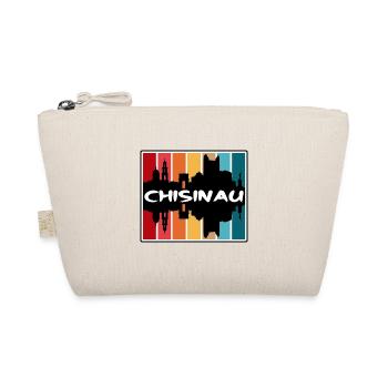 Chisinau Moldova Skyline Silhouette Travel Souveni - Organic Pouch - nature - Front