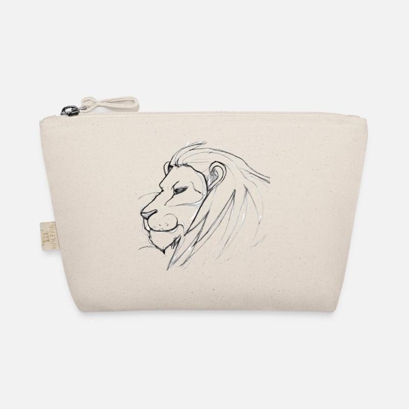 Lion drawing Organic Pouch