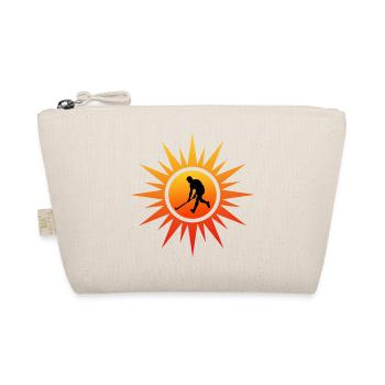 Field hockey player hockey star - Organic Pouch - nature - Front