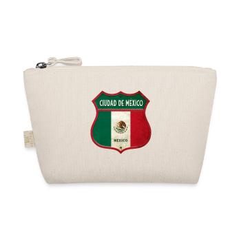 Mexiko Stadt Wappen Design - Bio-Täschchen - Natur - Vorne