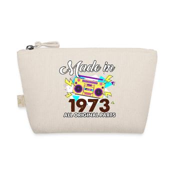 1973 Bday Party Kassettenband Vintage Musikliebhab - Bio-Täschchen - Natur - Vorne