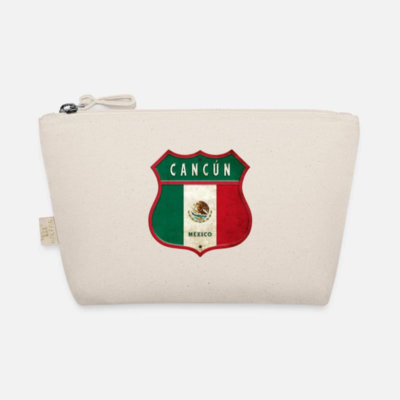 Cancún Mexiko Wappen Design - Bio-Täschchen - Natur