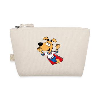 HUND - SUPERHELD - HELD - TIER - KIND - BABY - Bio-Täschchen - Natur - Vorne