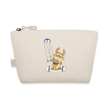 HASE - KANINCHEN - KITESURFER - KITE - KITEN - Bio-Täschchen - Natur - Vorne