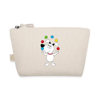 HUND - BÄLLE - JONGLIEREN - ZIRKUS - TIER - Bio-Täschchen - Natur - Vorne
