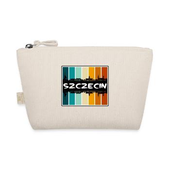Stettin Polen Skyline Silhouette Reise Souvenir - Bio-Täschchen - Natur - Vorne