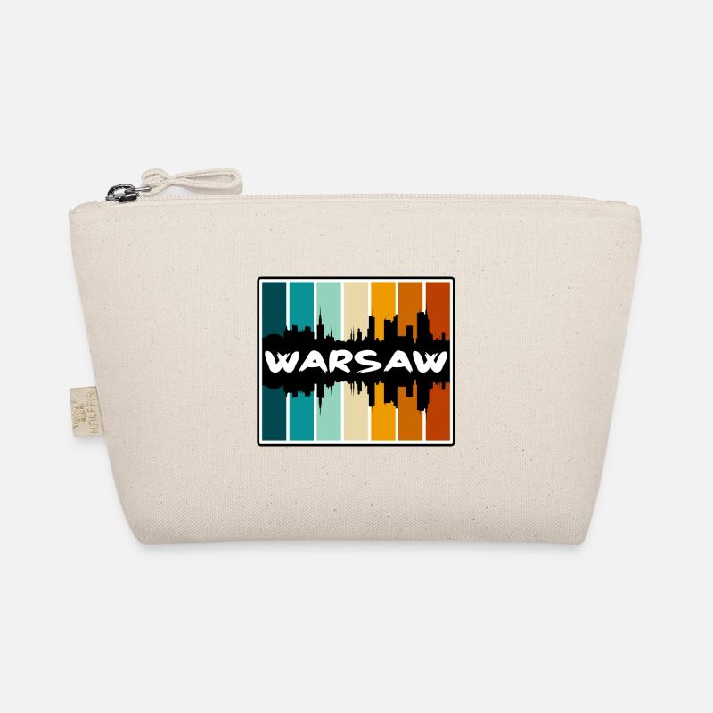 Varsovie Pologne Skyline Silhouette Souvenir de voyage Trousse biologique