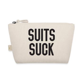 Suits Suck - Organic Pouch - nature - Front