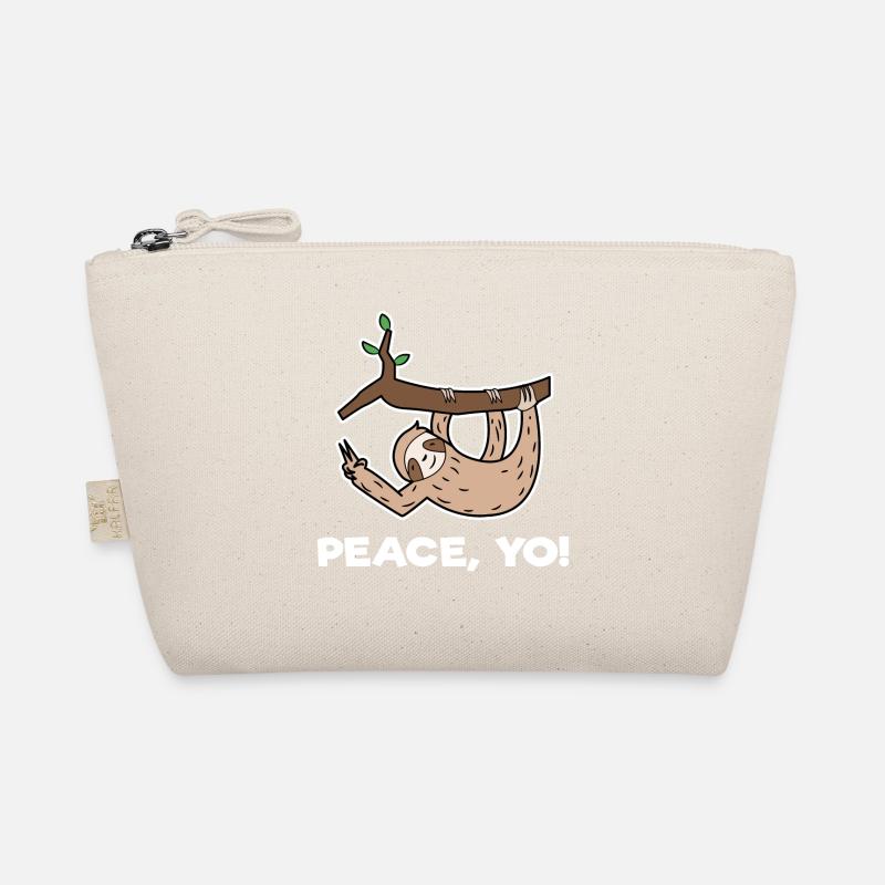 Cool Statement Faultier Urwaldbewohner Hängematte Bio-Täschchen