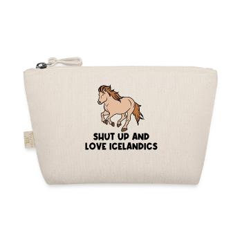 Chevaux islandais Cheval Amour Chevaux Déclaration Galop - Trousse biologique - nature - Devant