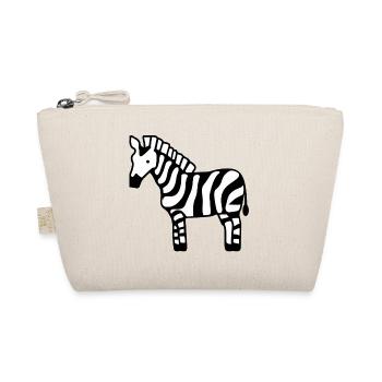 Zebra illustration - Organic Pouch - nature - Front